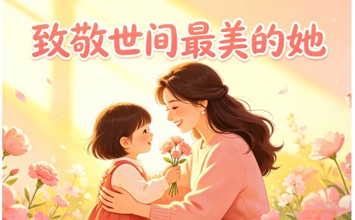 母亲节快乐，致敬世间最美的她