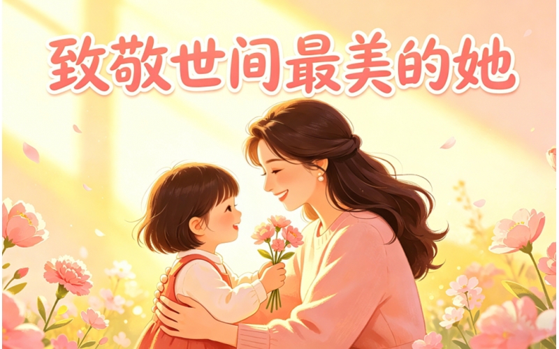 母亲节快乐，致敬世间最美的她